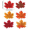 Picture of Whaline 300 Pieces Artificial Autumn Maple Leaves Mixed Fall Colored Leaf for Weddings, Events, Art Scrapbooking and Thanksgiving Day Decorations (Red)