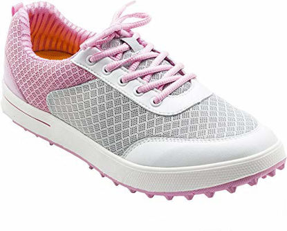 Picture of PGM Breathable Summer Golf Shoes for Women (34 M EU / 4.5 B(M) US, Pink)