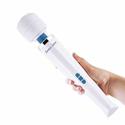 Picture of Cordless Wand Massager- 20 Vibration Patterns 8 Powerful Speeds, USB Rechargeable Handheld Personal Body Massager for Muscle Aches and Sports Recovery.
