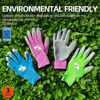 Picture of Vgo 3-Pairs Age 5-7 Kids Latex Gardening Gloves Work Gloves (XXS, KID-RB6013)