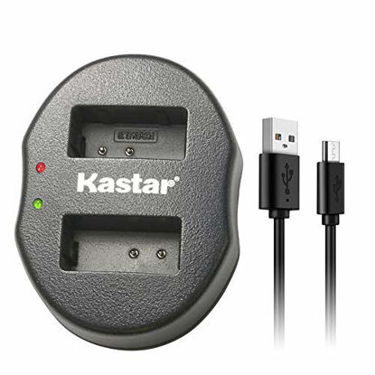 Picture of Kastar Dual USB Charger for Nikon EN-EL20 EN-EL20A and Nikon Coolpix A, Nikon 1 AW1, Nikon 1 J1, Nikon 1 J2, Nikon 1 J3, Nikon 1 S1, Nikon 1 V3, Nikon DL24-500, Blackmagic Pocket Cinema Camera