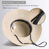 Picture of FURTALK Womens Beach Sun Straw Hat UV UPF50 Travel Foldable Brim Summer UV Hat