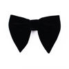 Picture of Ajingken Black Velvet Bow Ties Mens Pre-Tied Satin Formal Tuxedo Big Bowtie Oversized Bow Knot, 1, Medium