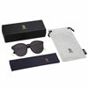 Picture of SOJOS Fashion Round Sunglasses for Women Men Oversized Vintage Shades SJ2057 with Black Frame/Grey Lens
