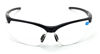 Picture of V.W.E. Bifocal High Performance Sport Protective Safety Glasses Bifocal - Clear Lens Reader Reading Glasses - Ansi Z87.1 Certified (Gloss Black, 1.50)