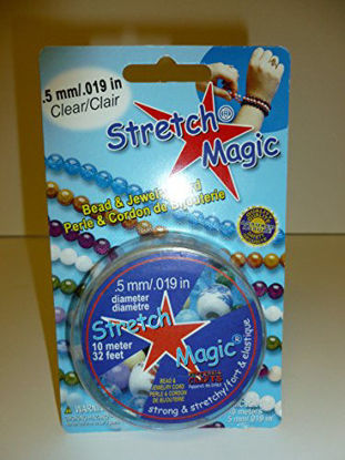 Picture of Pepperell Stretch 0.5mm Magic Bead and Jewelry Cord, 10m, Clear
