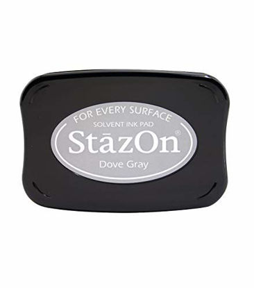 Picture of Tsukineko Full-Size StazOn Multi-Surface Inkpad, Dove Gray