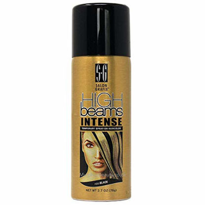 Picture of High Beams Intense Temporary Spray On Hair Color - #20 Black Aerosol 2.7 oz.