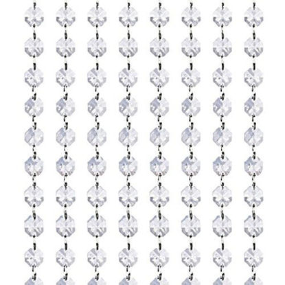 Picture of KUPOO Magnificent 16 Feet Crystal Acrylic Gems Bead Strands, Manzanita Crystals, Tree Garlands, Christmas Decoration