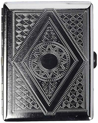 Picture of Premium Stainless Steel Cigarette Case Holder and Credit Card RFID Protective Security Wallet