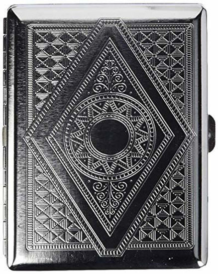 Picture of Premium Stainless Steel Cigarette Case Holder and Credit Card RFID Protective Security Wallet