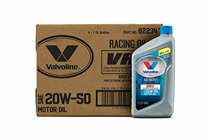 Picture of Valvoline - 822347-CS VR1 Racing SAE 20W-50 Motor Oil 1 QT, Case of 6