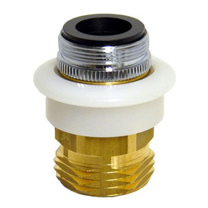 Picture of DANCO Dishwasher Snap Coupling Adapter, 15/16 in.-27M or 55/64 in.-27F x 3/4 in. GHTM, Brass (10521), Brass/Antique Brass