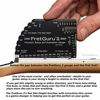 Picture of FretGuru String Action Gauge Guitar Ruler Precision 8-in-1 Fret Rocker Luthier Tool guitarist gift #BONUS LEATHER CASE# precise CNC Machined, Diamond Honed, Polished Edge = NO SCRATCHED FRETS