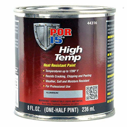 Picture of POR-15 44316 Aluminum High Temp Paint - 8 fl. oz.