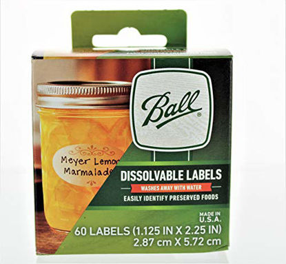 Picture of Ball Dissolvable Canning Labels, 60 Count (Pack of 2)