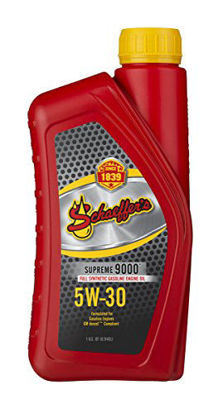 Picture of Schaeffer Manufacturing Co. 9003D-012S Supreme 9000 Full Synthetic Gasoline Engine Oil, 5W-30, 1 Quart
