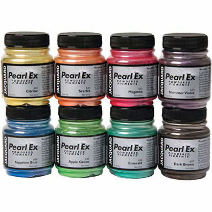 Picture of Jacquard, 8-Colors Pearl Ex Mica Pigment Sets, None 8