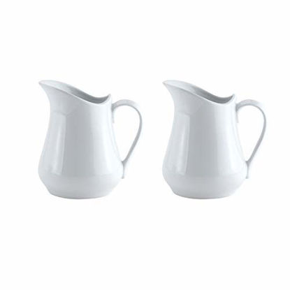 Picture of HIC Harold Import Co. Harold Import Co. Porcelain Creamer Pitcher, 4 Ounce, Set/2