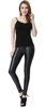Picture of Everbellus Sexy Womens Faux Leather High Waisted Leggings (Black, M Fit Waist 26"-29"/ Hips 38")