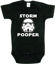 Picture of Texas Tees, SciFi Shirt, Funny Onesie Baby, Storm Pooper, Black, 6-12 Month