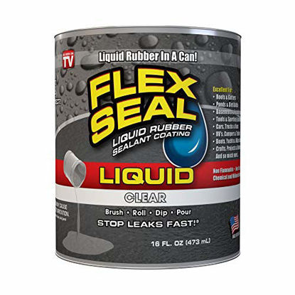 Picture of Flex Seal Liquid Rubber in a Can, 16-oz, Clear