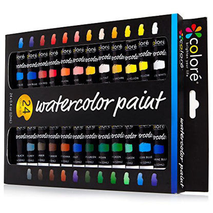 Picture of Colore Watercolor Painting Kit, 24 Colors