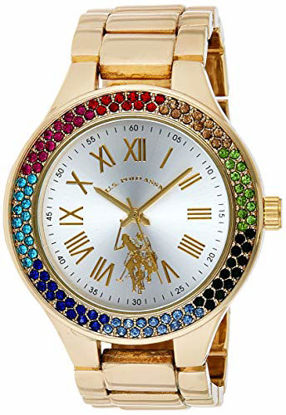 Picture of U.S. Polo Assn. Women's Quartz Metal and Alloy Casual Watch, Color:Gold-Toned (Model: USC40128)