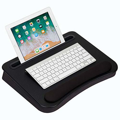 Picture of LapGear Smart-e Memory Foam Lap Desk - Black Carbon - Fits up to 15.6 Inch laptops and Most Tablet Devices - Style No. 91338