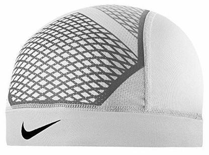 Picture of Nike Pro Hypercool Vapor Skull Cap 4.0 (OSFM,White/Wolf Grey/Blk)