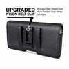 Picture of PiTau iPhone 8 6 6S iPhone 7 Leather Case Holster Belt Case with Clip/Loops Belt Pouch Holder for Apple iPhone 6 6S 7 8 Phone with a Slim Hard Case on - Built in ID Card Slot (Black)
