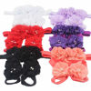 Picture of 6 Colors Baby Girl Flower Headbands Barefoot Sandals Set Baby Hair Accessories Foot Bands for Newborns Infants Photograph