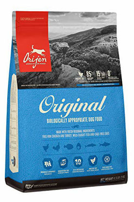 Picture of ORIJEN Dry Dog Food, Original, Grain Free, High Protein, Fresh & Raw Animal Ingredients, 4.5lb