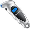 Picture of AstroAI Digital Tire Pressure Gauge 150 PSI 4 Settings for Car Truck Bicycle with Backlit LCD and Non-Slip Grip, Silver (1 Pack)