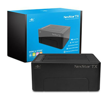 Picture of Vantec NexStar TX Dual Bay USB 3.0 Hard Drive Dock (NST-D428S3-BK)