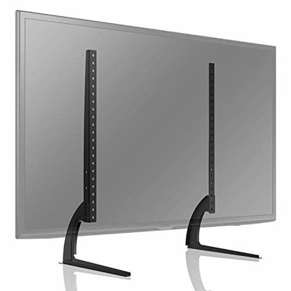 Picture of TAVR Universal Table Top TV Stand for Most 27 30 32 37 40 42 47 50 55 60 65 inch Plasma LCD LED Flat or Curved Screen TVs with Height Adjustment,VESA Patterns up to 800mm x 500mm,88 Lbs
