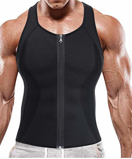 GetUSCart- BRABIC Hot Sauna Sweat Suits,Zipper Closure Tank Top