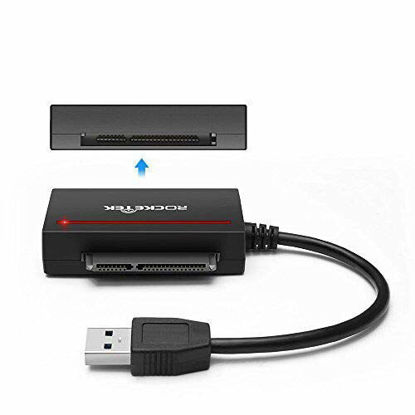 Picture of Rocketek CFast 2.0 Card Reader & USB 3.0 to SATA Adapter Converter Cable Support CFast 2.0 Memory Card and SDD & 2.5" Sata HDD Hard Drive - Read and Write Hard Drive and CF Card Simultaneously