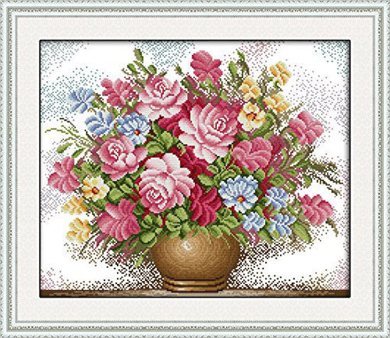 Maydear Cross Stitch Kits Stamped Full Range of Embroidery Starter