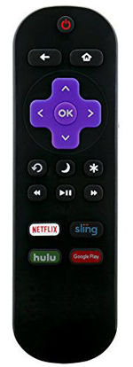Picture of Replaced NS-RCRUS-17 Insignia Roku TV Remote for NSRCRUS17 NS-32DR420NA16 NS-43DR620CA18 NS-48DR510NA17 NS-49DR420NA18 NS-50DR710NA17 NS-55DR710NA17 NS-65DR620NA18
