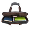 Picture of BAOSHA BC-07 17inch Canvas Laptop Computer Bag Messenger Bag Multicompartment Briefcase (Black)