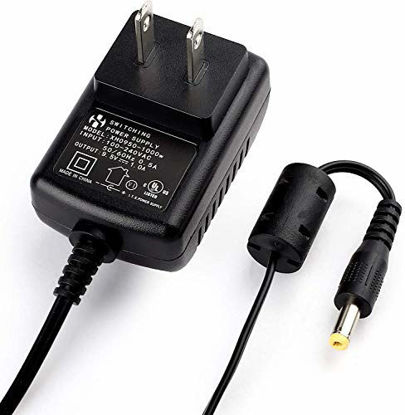 Picture of 9.5V AC DC Adapter for Casio Piano Keyboard SA76 SA77 SA46, Replacement for Casio ADE95100LU, 100-240V AC to 9.5V DC Converter, UL Listed, 9.8 Ft Cord, by LotFancy