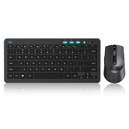Picture of Rii RKM709 2.4 Gigahertz Ultra-Slim Wireless Keyboard and Mouse Combo, Multimedia Office Keyboard for PC, Laptop and Desktop,Business Office