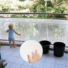 Picture of Adsoner Child Safety Net - 10ft L x 2.5ft H, Balcony, Patios and Railing Stairs Netting, Safe Rail Net for Kids/Pet/Toy, Sturdy Mesh Fabric Material (White)