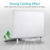 Picture of Jubor Laptop Base Stand for MacBook Pro Computer Lap Notebook, Adjustable Laptop Riser Cooling Aluminium Ventilated Portable Foldable Ergonomic Holder for 13" 15" 17" Screen