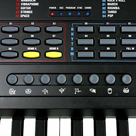 GetUSCart RockJam (RJ549) 49Key Portable Electric Keyboard Piano With