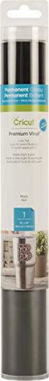 Picture of Cricut Premium Vinyl - Permanent, 12 x 48 Adhesive Decal Roll - Black