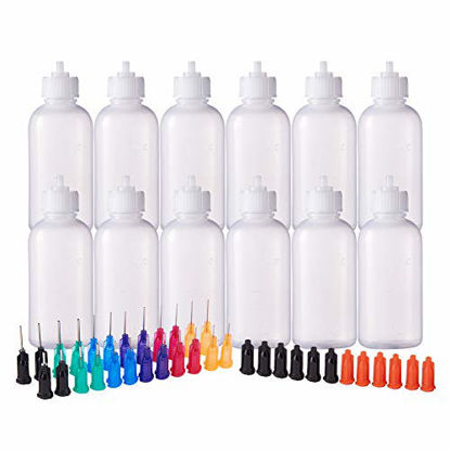 2Pcs Paper Quilling Glue Bottles Needle Tip Squeeze Bottle For Fabric Paint  Intricate Lines