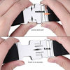 Picture of 2PCS Children Boys Zinc Alloy Belts - Easy Clasp Adjustable Buckle Belt for Toddlers Boys Girls (Black/White)