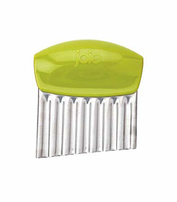 Picture of Joie Crinkle Cutter / Wavy Knife for Any Vegetable, Great Crinkle Cutter for Veggies, Stainless Steel Blade, Colors Vary